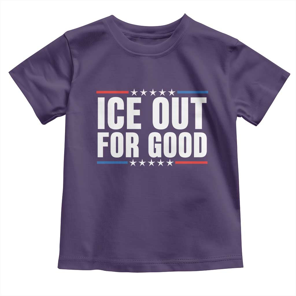 Ice Out For Good Patriotic Protest Toddler T Shirt Justice Political Resistance TS02 Purple Print Your Wear