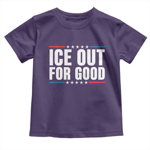 Ice Out For Good Patriotic Protest Toddler T Shirt Justice Political Resistance TS02 Purple Print Your Wear