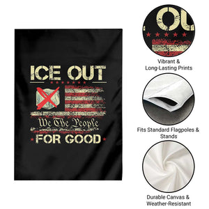 Ice Out For Good We The People Garden Flag Justice and Freedom Political Resistance American Flag TS02 Print Your Wear