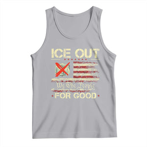Ice Out For Good We The People Tank Top Justice and Freedom Political Resistance American Flag TS02 Athletic Heather Print Your Wear