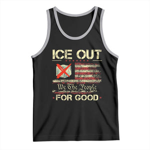 Ice Out For Good We The People Tank Top Justice and Freedom Political Resistance American Flag TS02 Black Athletic Heather Print Your Wear
