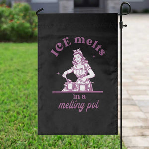 Ice Melts In A Melting Pot Garden Flag Funny Cooking Woman Retro Feminist Political Statement TS02 Print Your Wear