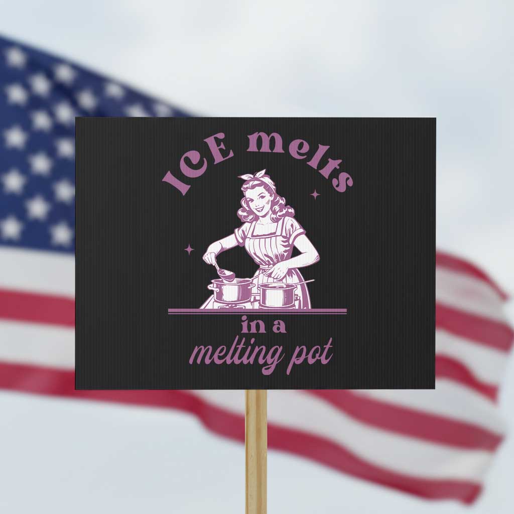 Ice Melts In A Melting Pot Protest Sign Funny Cooking Woman Retro Feminist Political Statement TS02 Horizontal 18