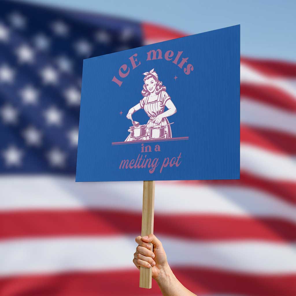 Ice Melts In A Melting Pot Protest Sign Funny Cooking Woman Retro Feminist Political Statement TS02 Horizontal 18