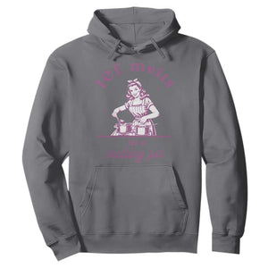 Ice Melts In A Melting Pot Hoodie Funny Cooking Woman Retro Feminist Political Statement TS02 Charcoal Print Your Wear