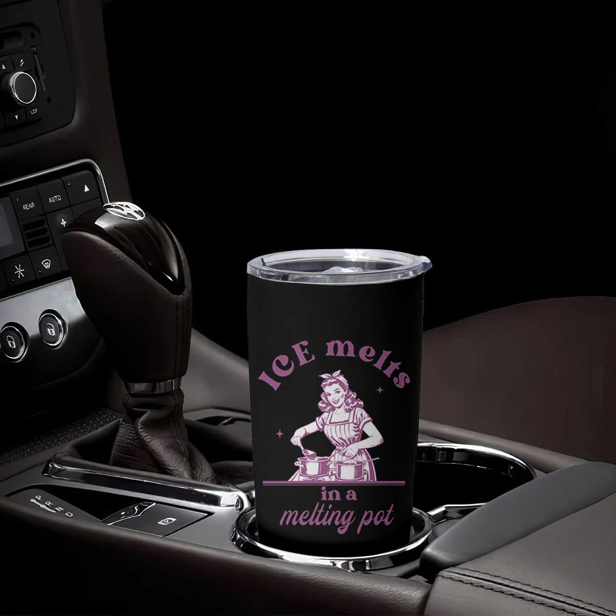 Ice Melts In A Melting Pot Tumbler Cup Funny Cooking Woman Retro Feminist Political Statement TS02 Print Your Wear