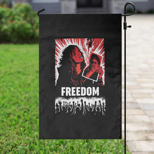 Freedom Iran Women Revolution 2026 Garden Flag Lighting Cigarette with Burning Portrait Graphic TS02 Print Your Wear