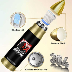 Freedom Iran Women Revolution 2026 Bullet Tumbler Lighting Cigarette with Burning Portrait Graphic TS02 Print Your Wear