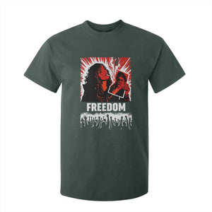 Freedom Iran Women Revolution 2026 T Shirt For Kid Lighting Cigarette with Burning Portrait Graphic TS02 Dark Forest Green Print Your Wear