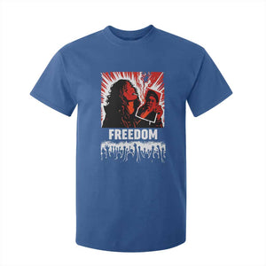 Freedom Iran Women Revolution 2026 T Shirt For Kid Lighting Cigarette with Burning Portrait Graphic TS02 Royal Blue Print Your Wear