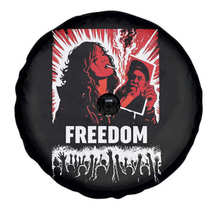 Freedom Iran Women Revolution 2026 Spare Tire Cover Lighting Cigarette with Burning Portrait Graphic TS02 Print Your Wear