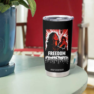 Freedom Iran Women Revolution 2026 Tumbler Cup Lighting Cigarette with Burning Portrait Graphic TS02 Print Your Wear