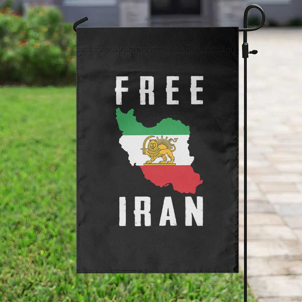Free Iran Revolution 2026 Garden Flag Sun and Lion Flag Iranian Freedom Justice TS02 Print Your Wear