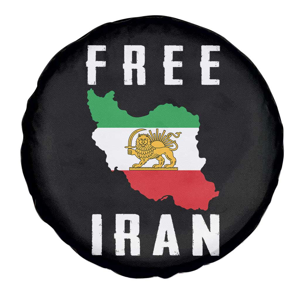 Free Iran Revolution 2026 Spare Tire Cover Sun and Lion Flag Iranian Freedom Justice TS02 Print Your Wear