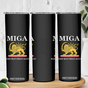Make Iran Great Again Patriotic MIGA Skinny Tumbler Lion and Sun Iranian Revolution Freedom Supporters TS02 Print Your Wear