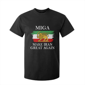 Make Iran Great Again Patriotic MIGA T Shirt For Kid Lion and Sun Flag Iranian Revolution TS02 Black Print Your Wear