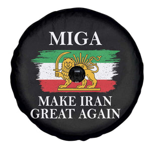 Make Iran Great Again Patriotic MIGA Spare Tire Cover Lion and Sun Flag Iranian Revolution TS02 Print Your Wear