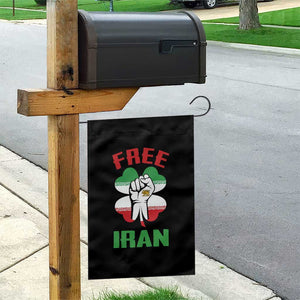 Free Iran Raised Fist and Persian Flag Clover Garden Flag Lion and Sun Freedom Fighter Iranian Revolution TS02 Print Your Wear