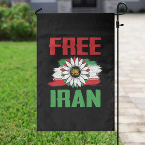 Free Iran Sunflower Garden Flag Persian Flag Lion and Su Iranian Revolution Freedom Supporters TS02 Print Your Wear