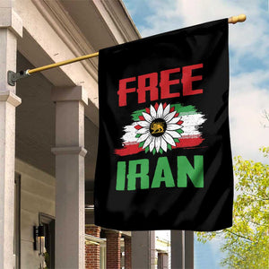 Free Iran Sunflower Garden Flag Persian Flag Lion and Su Iranian Revolution Freedom Supporters TS02 Print Your Wear