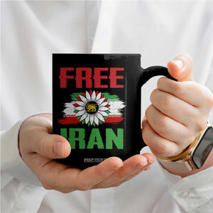 Free Iran Sunflower Coffee Mug Persian Flag Lion and Su Iranian Revolution Freedom Supporters TS02 Print Your Wear