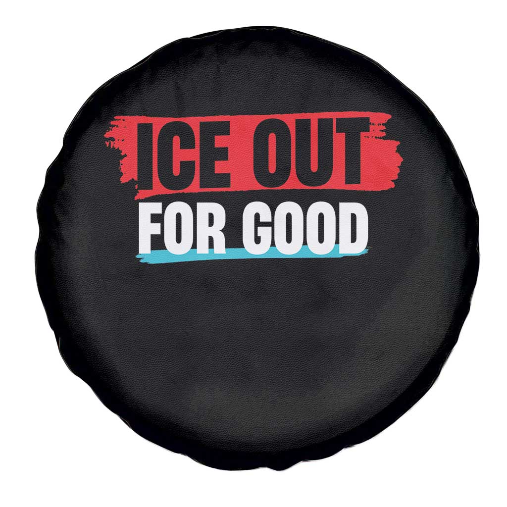 Ice Out For Good Spare Tire Cover Subtle Against Ice Protest Political Resistance TS02 Print Your Wear