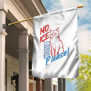 No Ice Please Angry Cat Graphic Garden Flag Subtle Against Ice Protest Political Resistance TS02 Print Your Wear