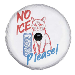 No Ice Please Angry Cat Graphic Spare Tire Cover Subtle Against Ice Protest Political Resistance TS02 Print Your Wear
