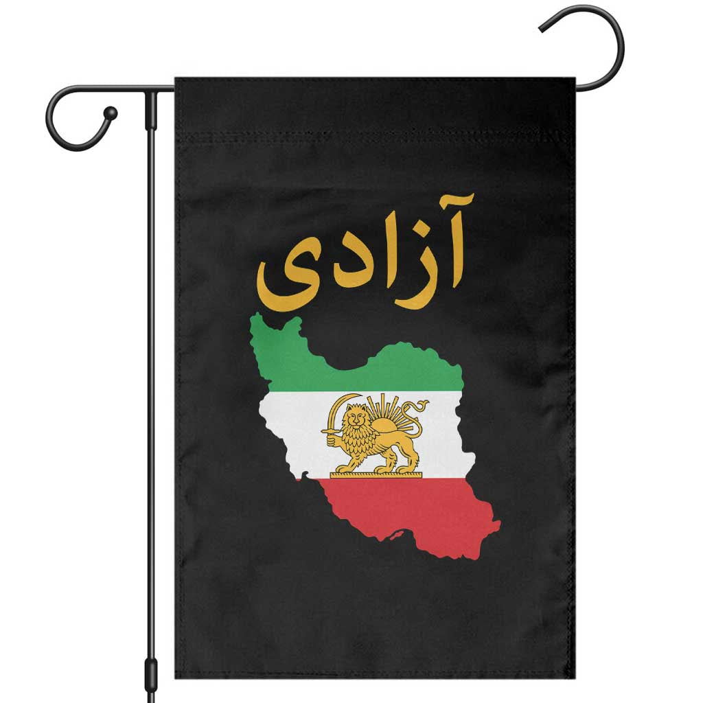 Freedom Iran Sun and Lion Flag Garden Flag Free Iranian Revolution 2026 TS02 Black Print Your Wear
