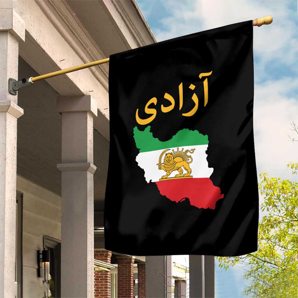 Freedom Iran Sun and Lion Flag Garden Flag Free Iranian Revolution 2026 TS02 Print Your Wear