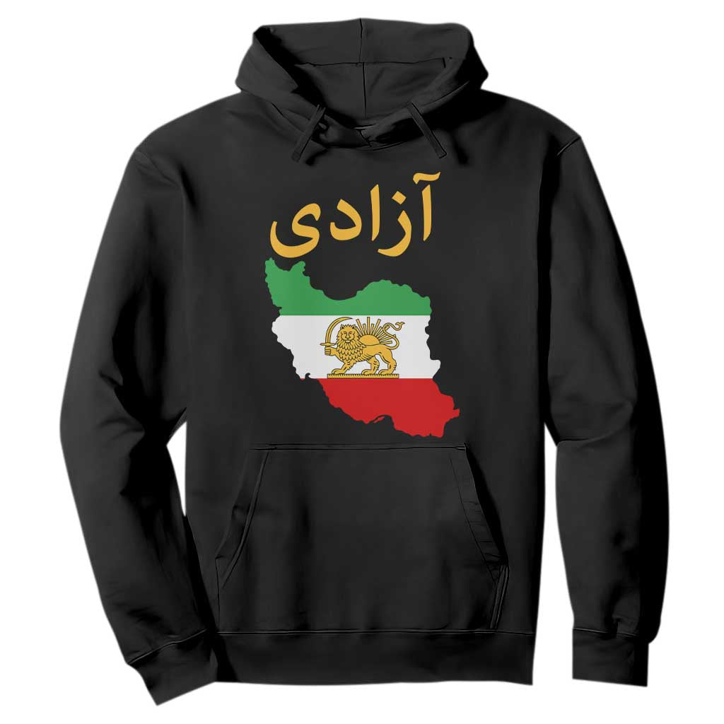 Freedom Iran Sun and Lion Flag Hoodie Free Iranian Revolution 2026 TS02 Black Print Your Wear