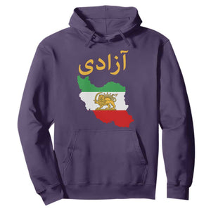 Freedom Iran Sun and Lion Flag Hoodie Free Iranian Revolution 2026 TS02 Purple Print Your Wear