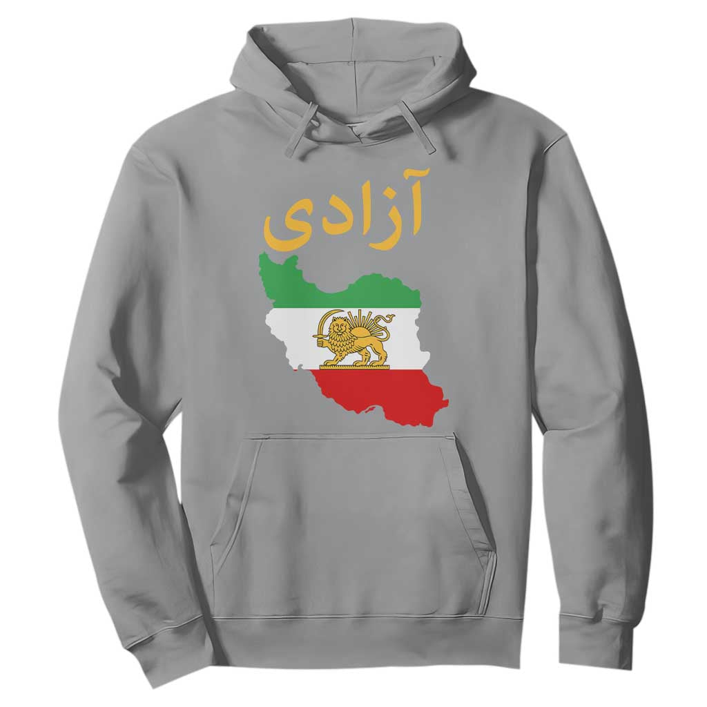Freedom Iran Sun and Lion Flag Hoodie Free Iranian Revolution 2026 TS02 Sport Gray Print Your Wear