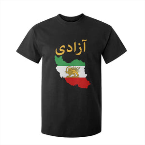 Freedom Iran Sun and Lion Flag T Shirt For Kid Free Iranian Revolution 2026 TS02 Black Print Your Wear