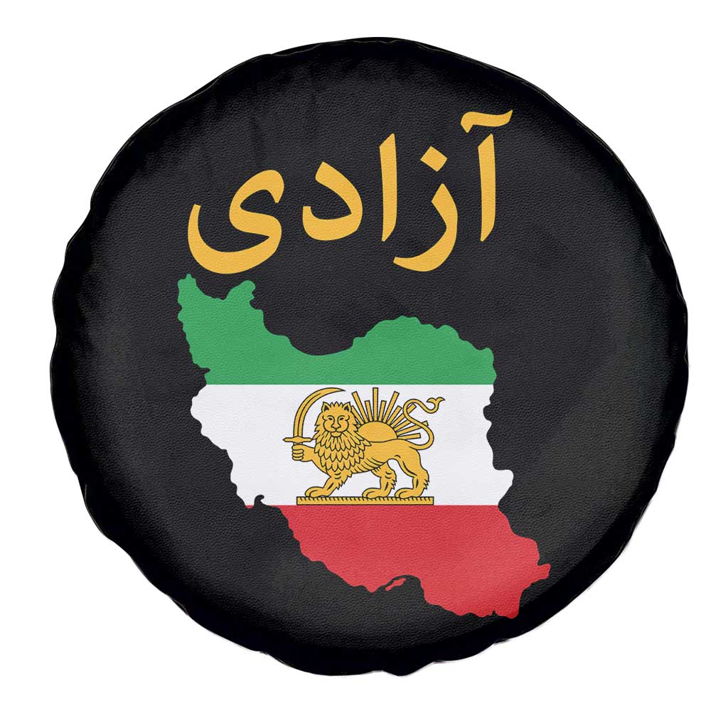 Freedom Iran Sun and Lion Flag Spare Tire Cover Free Iranian Revolution 2026 TS02 Print Your Wear