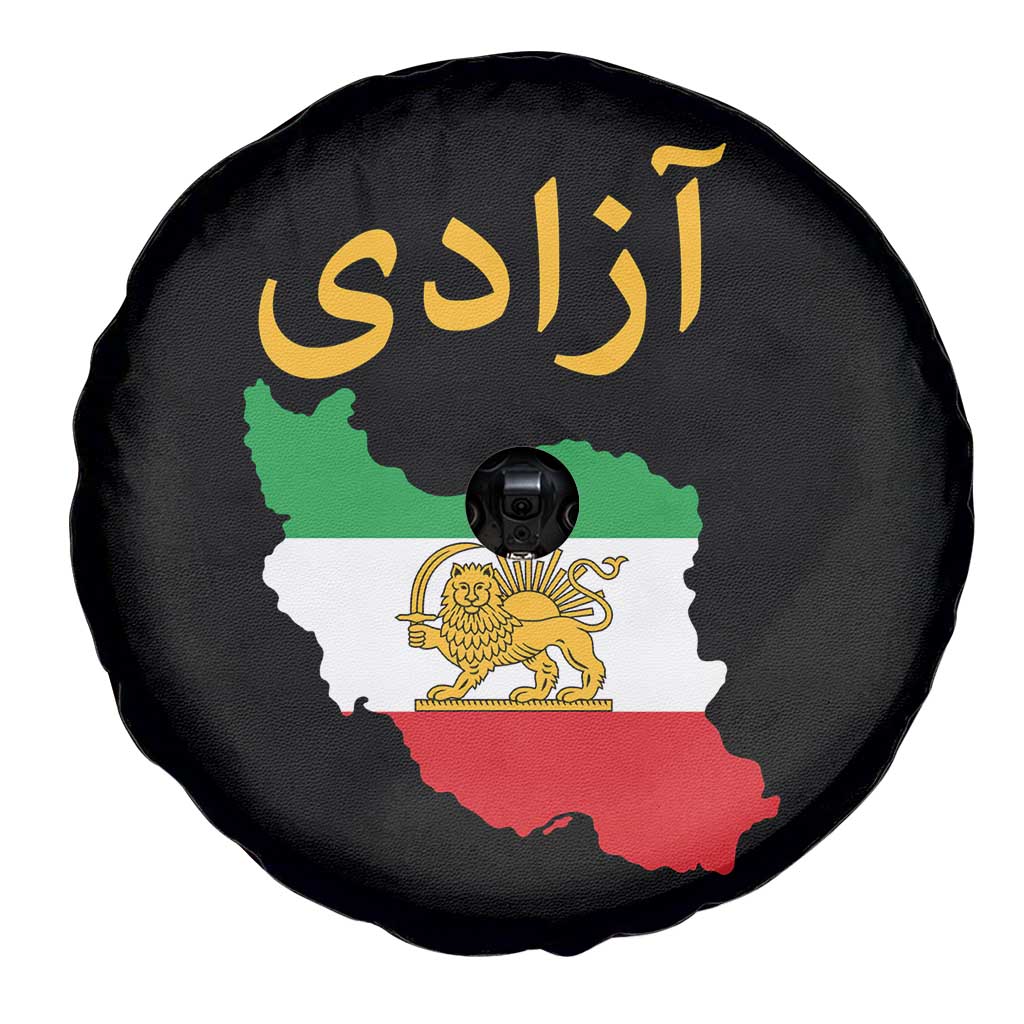 Freedom Iran Sun and Lion Flag Spare Tire Cover Free Iranian Revolution 2026 TS02 Print Your Wear