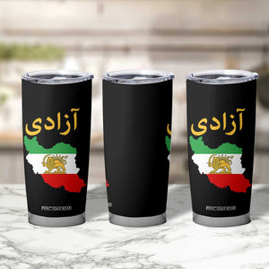 Freedom Iran Sun and Lion Flag Tumbler Cup Free Iranian Revolution 2026 TS02 Print Your Wear
