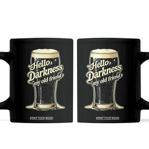 Hello Darkness My Old Friend Funny Stout Beer Coffee Mug Vintage Craft Brew Lovers TS02 Black Print Your Wear