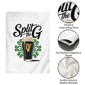 Split the G Funny Irish Drinking Garden Flag St. Patrick’s Day Stout Beer Lovers Pub Crawls TS02 Print Your Wear