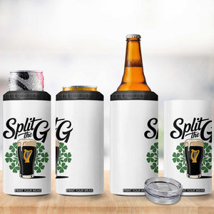 Split the G Funny Irish Drinking 4 in 1 Can Cooler Tumbler St. Patrick’s Day Stout Beer Lovers Pub Crawls TS02 Print Your Wear