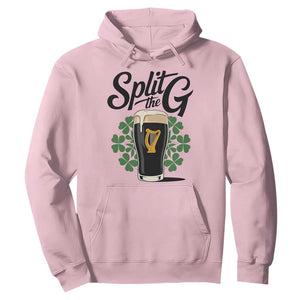 Split the G Funny Irish Drinking Hoodie St. Patrick’s Day Stout Beer Lovers Pub Crawls TS02 Light Pink Print Your Wear