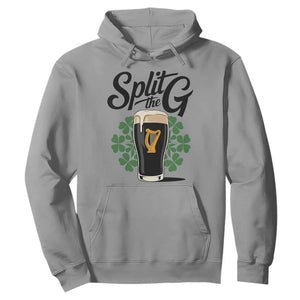 Split the G Funny Irish Drinking Hoodie St. Patrick’s Day Stout Beer Lovers Pub Crawls TS02 Sport Gray Print Your Wear