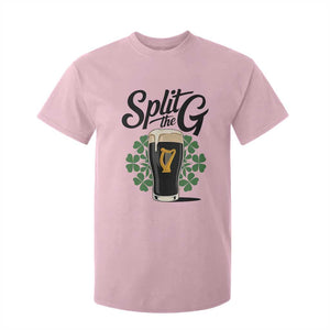 Split the G Funny Irish Drinking T Shirt For Kid St. Patrick’s Day Stout Beer Lovers Pub Crawls TS02 Light Pink Print Your Wear