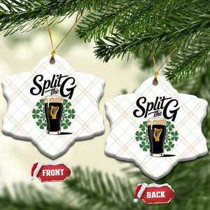 Split the G Funny Irish Drinking Ceramic Ornament St. Patrick’s Day Stout Beer Lovers Pub Crawls TS02 Print Your Wear