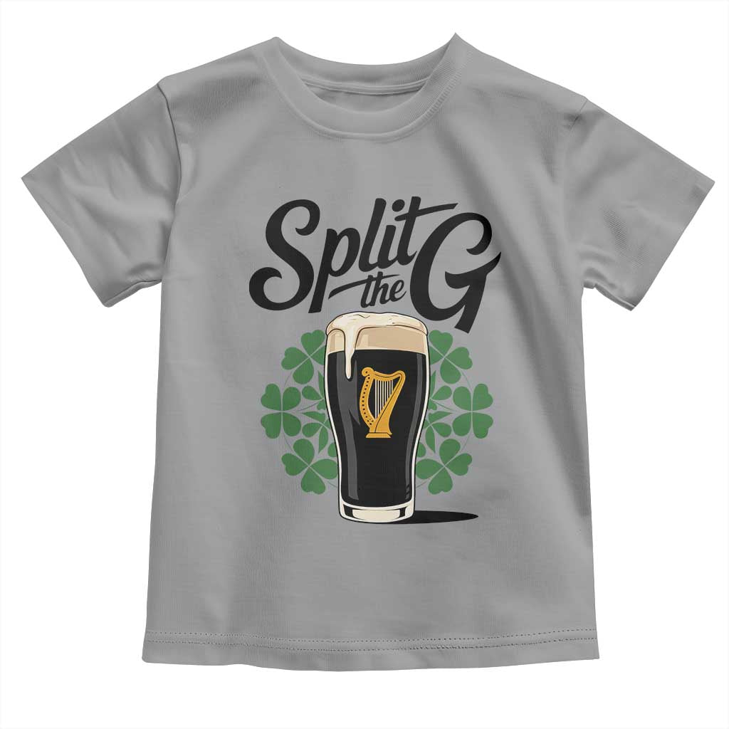 Split the G Funny Irish Drinking Toddler T Shirt St. Patrick’s Day Stout Beer Lovers Pub Crawls TS02 Sport Gray Print Your Wear