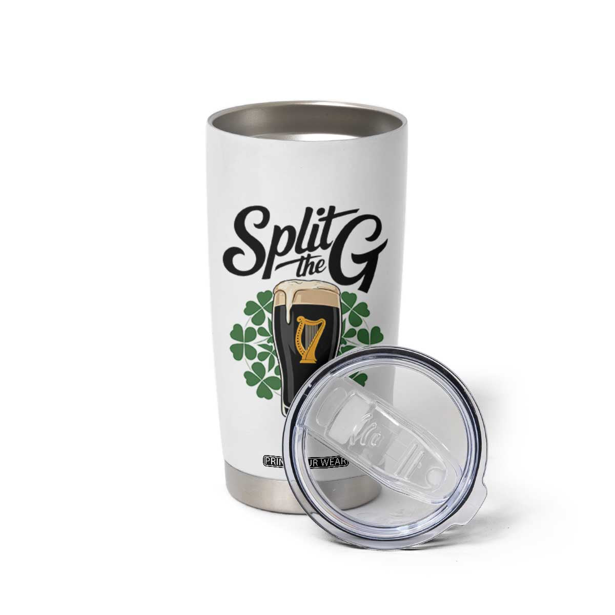 Split the G Funny Irish Drinking Tumbler Cup St. Patrick’s Day Stout Beer Lovers Pub Crawls TS02 Print Your Wear