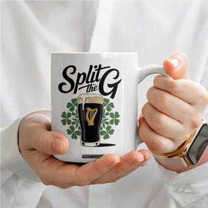 Split the G Funny Irish Drinking Coffee Mug St. Patrick’s Day Stout Beer Lovers Pub Crawls TS02 Print Your Wear