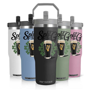 Split the G Funny Irish Drinking Flip Straw Tumbler St. Patrick’s Day Stout Beer Lovers Pub Crawls TS02 Print Your Wear