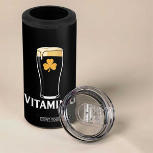 Vitamin G Funny Irish Stout Beer 4 in 1 Can Cooler Tumbler St. Patrick’s Day Drinking Humor TS02 Print Your Wear