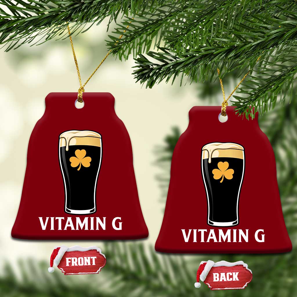 Vitamin G Funny Irish Stout Beer Ceramic Ornament St. Patrick’s Day Drinking Humor TS02 Print Your Wear